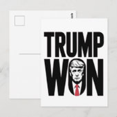 Trump Gewonnen Trump Vance Verkiezing President To Briefkaart (Voorkant / Achterkant)