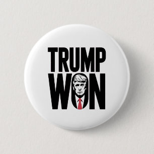 Trump Gewonnen Trump Vance Verkiezing President To Ronde Button 5,7 Cm