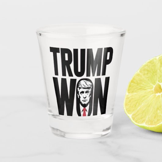 Trump Gewonnen Trump Vance Verkiezing President To Shot Glas (Voorkant)