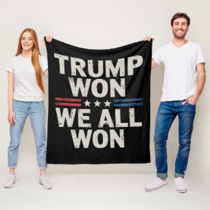 Trump Gewonnen We Hebben Allen Gewonnen President  Fleece Deken