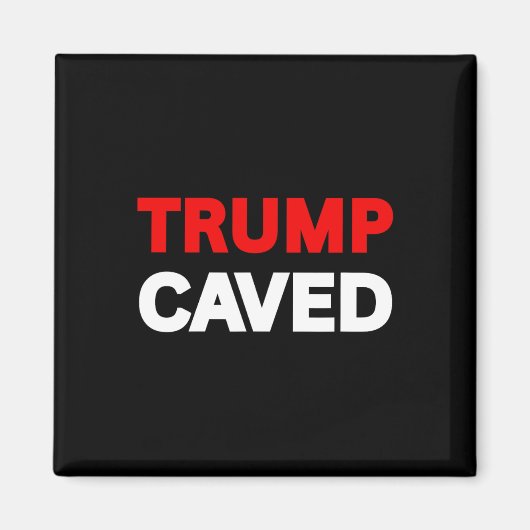 Trump gezwicht voor importheffingen en handelsoorl magneet (Voorkant)