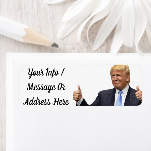 Trump Gift Adresetiketten Etiket (Insitu)