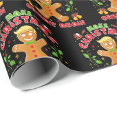 Trump Gingerbread Man maakt kerst weer geweldig Cadeaupapier (Rol Hoek)