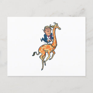 Trump Giraffe Briefkaart
