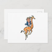 Trump Giraffe Briefkaart (Voorkant / Achterkant)