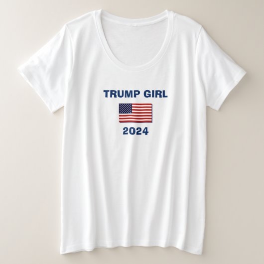 TRUMP GIRL 2024 GROTE MAAT T-SHIRT (Design voorkant)