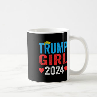 Trump Girl 2024 Schattigee Trump Flag Vrouwen Meis Koffiemok