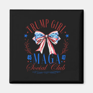 Trump Girl 45 47 Mega Est 2024 Social Club Happy 4 Magneet