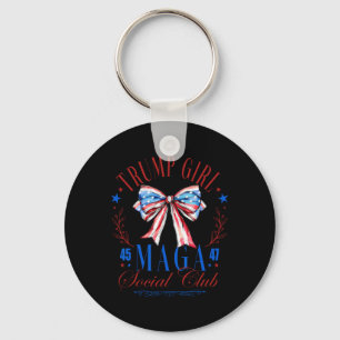 Trump Girl 45 47 Mega Est 2024 Social Club Happy 4 Sleutelhanger