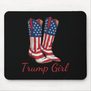 Trump Girl Amerikaanse vlag Stem Trump Girl Republ Muismat