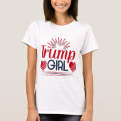 Trump Girl Hearts & Fireworks T-shirt (Voorkant)