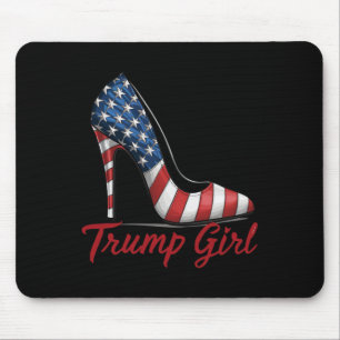 Trump Girl High Heel Stilettos Amerikaanse vlag Tr Muismat