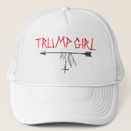TRUMP GIRL met Cross & FAITH Pijl Trucker Hoed Pet