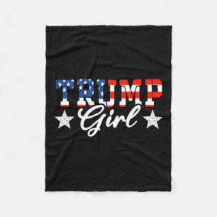 Trump Girl (op CK) Trump Girl No Apologies Mega Me Fleece Deken