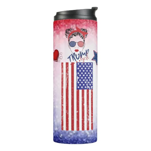 Trump Girl Thermal Tumbler Thermosbeker (Gedraaid links)