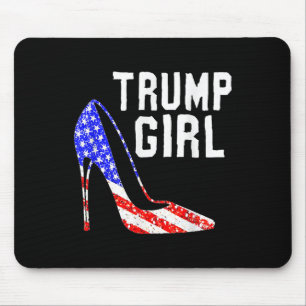 Trump Girl Trump 2025 Verkiezing Amerikaanse vlag Muismat