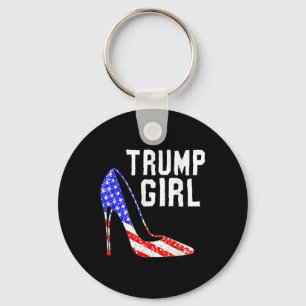 Trump Girl Trump 2025 Verkiezing Amerikaanse vlag Sleutelhanger