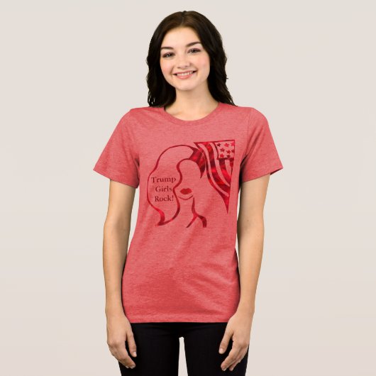 TRUMP GIRLS ROCK! T-Shirt (Voorkant volledig)
