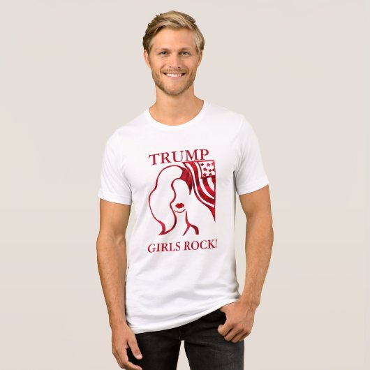 TRUMP GIRLS ROCK! T-Shirt (Voorkant volledig)