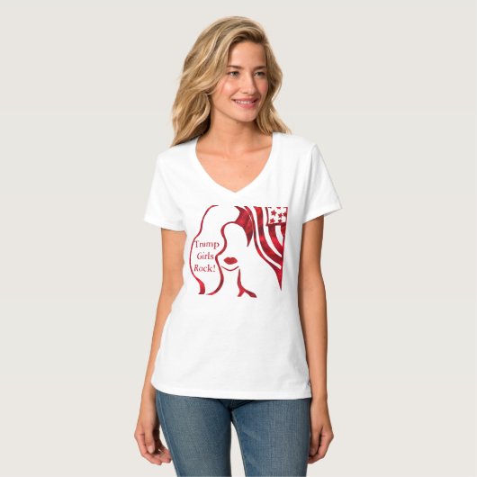 TRUMP GIRLS ROCK! T-SHIRT (Voorkant volledig)