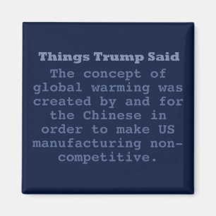 Trump Global Warming - 2-inch Square Magnet