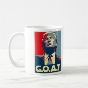 Trump GOAT 45 47 2024 Republikeinse Poster Koffiemok