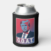 Trump GOAT Election 2024 Republikeinse Vintage Blikjeskoeler (Blikje Voorkant)