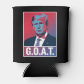 Trump GOAT Election 2024 Republikeinse Vintage Blikjeskoeler (Voorkant)