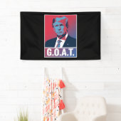 Trump GOAT Election 2024 Republikeinse Vintage Spandoek (Insitu)