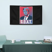 Trump GOAT Election 2024 Republikeinse Vintage Spandoek (Beurs)
