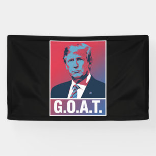 Trump GOAT Election 2024 Republikeinse Vintage Spandoek