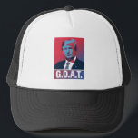 Trump GOAT Election 2024 Republikeinse Vintage Trucker Pet<br><div class="desc">Trump GOAT Election 2024 Republikeinse Vintage</div>