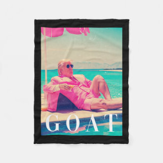 Trump Goat Shirt Zomer 2024 Retro Funny Pink Dona Fleece Deken