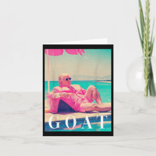 Trump Goat Shirt Zomer 2024 Retro Funny Pink Dona Kaart