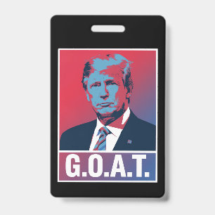 Trump GOAT Verkiezing 2024 Republikeins Vintage Badge