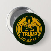 Trump Gold Eagle Ronde Button 7,6 Cm (Voorkant /achterkant)