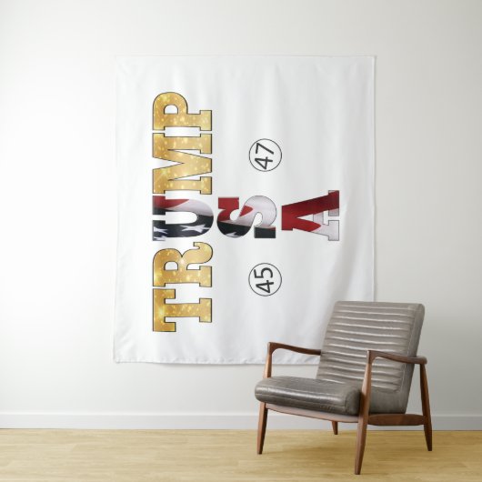 Trump Gold ⛳ Presidential USA 45 47 🏆 Wandkleed (In situ)