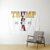 Trump Gold ⛳ Presidential USA 45 47 🏆 Wandkleed (In Situ (horizontaal))