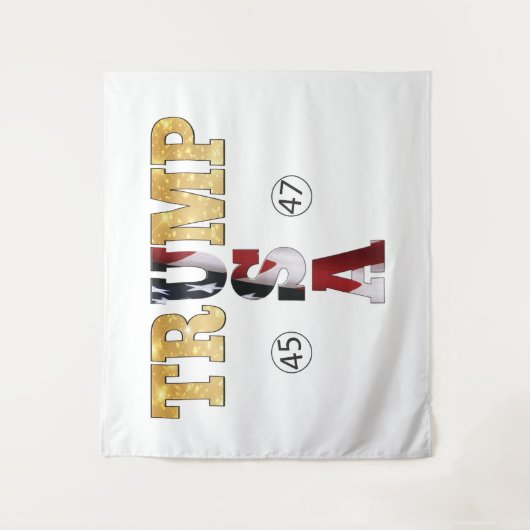 Trump Gold ⛳ Presidential USA 45 47 🏆 Wandkleed (Voorkant)