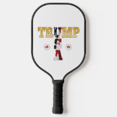 Trump Gold Presidential USA Golf Balls Pickleball Paddle (Achterkant)
