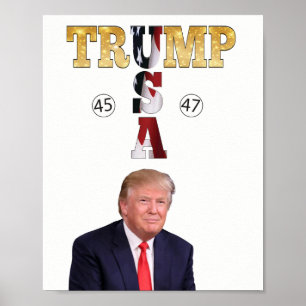 Trump Gold 💖 Presidential 💕 Verenigde Staten 45  Poster