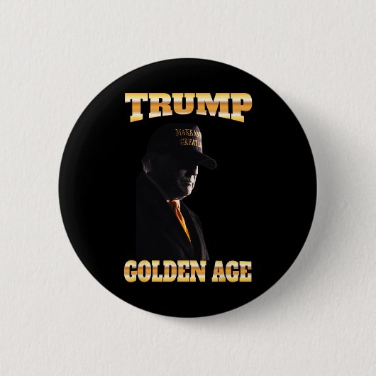 Trump Golden Age Silhouette Mega 45 47 Golden Stro Ronde Button 5,7 Cm (Voorkant)