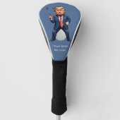 Trump Golf Ball Head Hoesje Golfheadcover (Voorkant)
