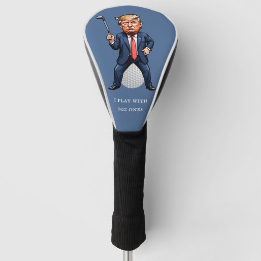 Trump Golf Ball Head Hoesje Golfheadcover (Voorkant)