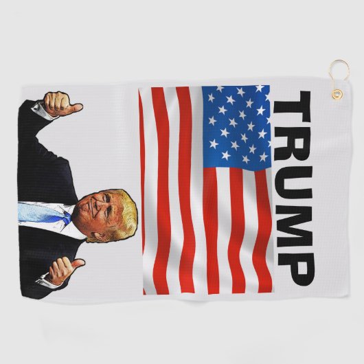 TRUMP GOLF TOWEL PATRIOTIEK GOLFHANDDOEK (Horizontaal)