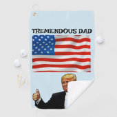 TRUMP GOLF TOWEL TREMENDOUS DAD GOLFHANDDOEK (Insitu)