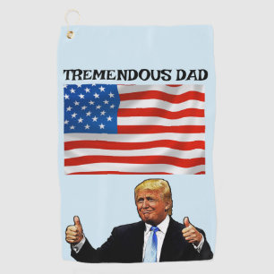 TRUMP GOLF TOWEL TREMENDOUS DAD GOLFHANDDOEK