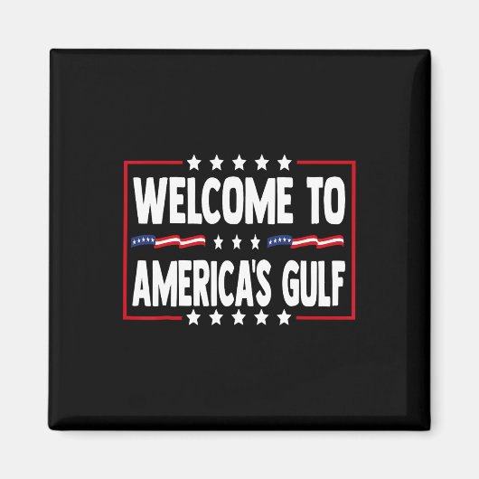 Trump Golf van Amerika Grappige Golf van Mexico VS Magneet (Voorkant)