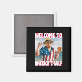 Trump Golf van Amerika Grappige Golf van Mexico VS Magneet (Voorkant / Achterkant)
