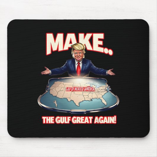 Trump Golf van Amerika Grappige Golf van Mexico VS Muismat (Voorkant)